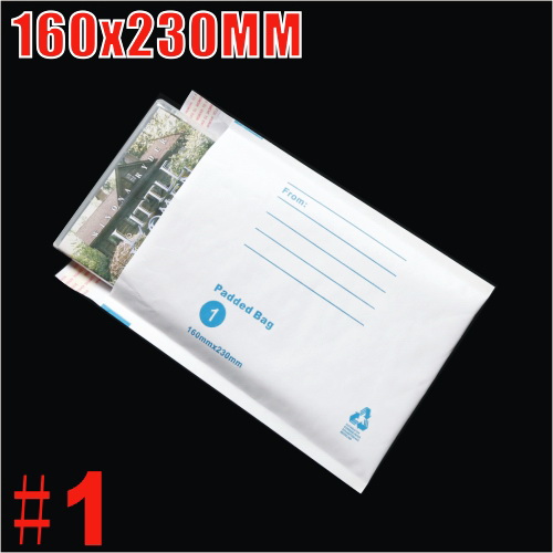 160x230mm Plain White Bubble Padded Bag Mailer Envelope