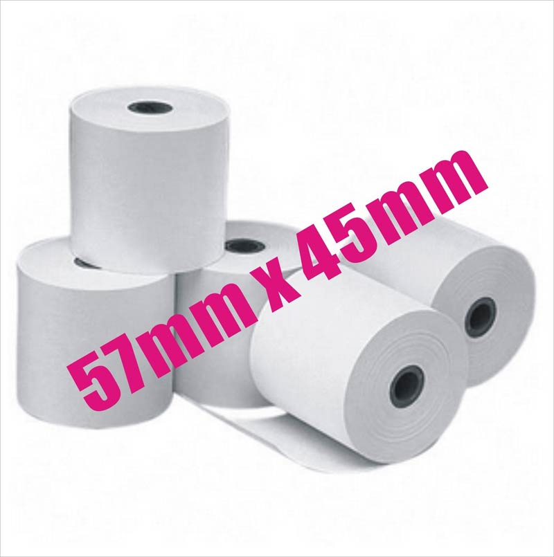 57x45mm Premium Thermal Paper Cash Register Receipt Rolls EFTPOS